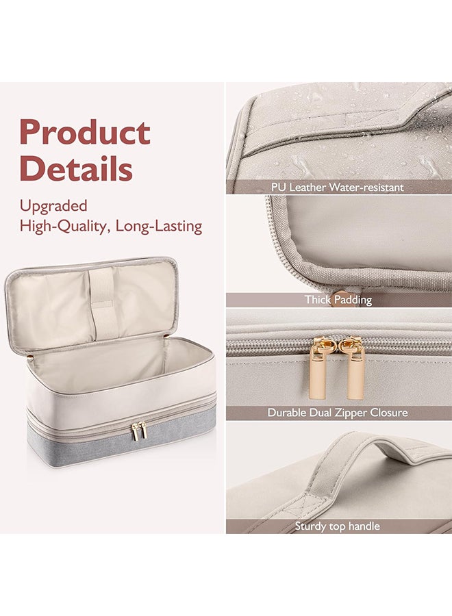 Hair Dryer Travel Case, Double Layer Hair Accessories Storage, Hair Dryer, Styler, Comb - Image 3