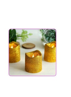 Plastic Led Candle 3.8X4cm+4pcs