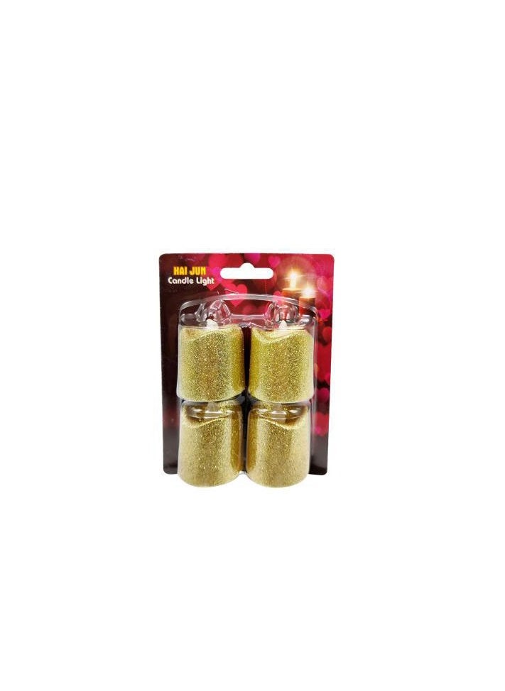 PARTY FUN - Plastic Led Candle 3.8X4cm+4pcs - Image 1