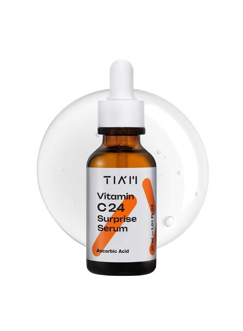 تيام فيتامين سي 24 سيروم المفاجأة لإضاءة البقع المظلمة غير المتساوية النغمة المضادة للأكسدة الصيغة الغنية للبشرة المشعة جميع أنواع الجلد 30 مل - Image 1