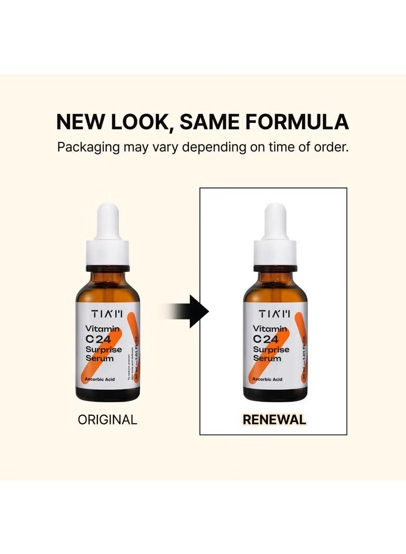 تيام فيتامين سي 24 سيروم المفاجأة لإضاءة البقع المظلمة غير المتساوية النغمة المضادة للأكسدة الصيغة الغنية للبشرة المشعة جميع أنواع الجلد 30 مل - Image 2