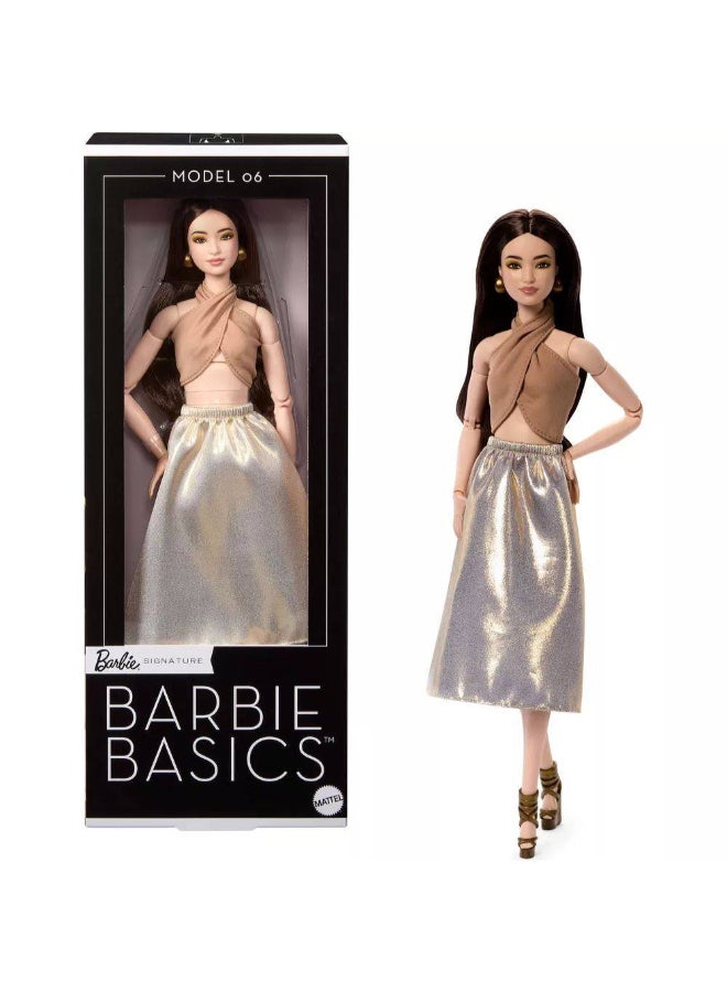 Barbie باربي توقيع باربي باسيكس سلسلة الألوان المحايدة دمية الموضة البنية (32 سم) - Image 1