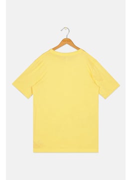 CONVERSE Kids Boy Sportswear Fit Short Sleeve Outdoor T-Shirts, Yellow  - Image 2