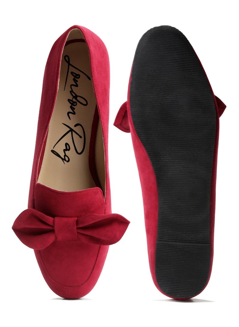 London Rag Red Bow Loafer  - Image 4