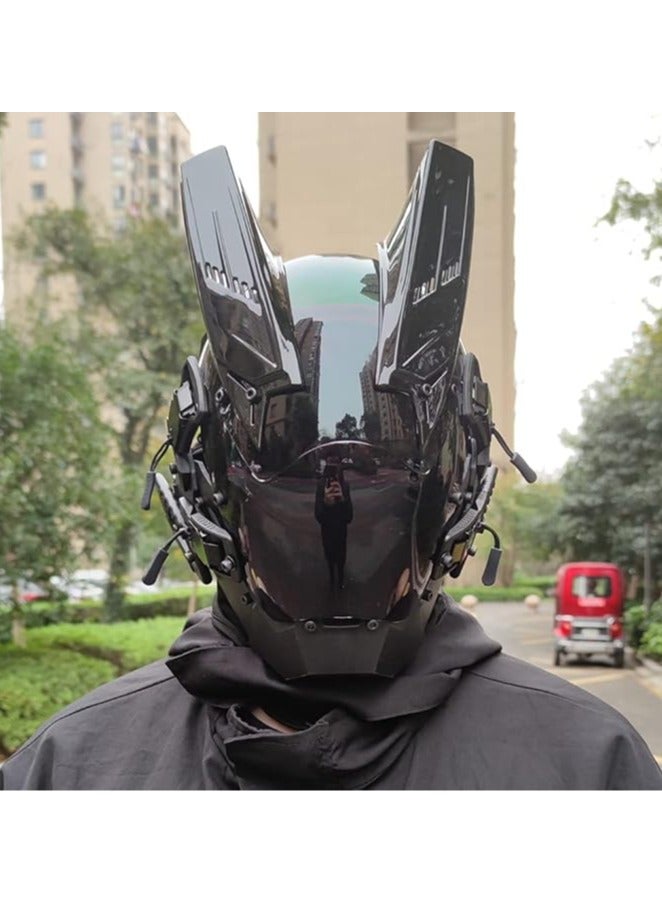 general Cyberpunk Robot Mask - Gothic Cyberpunk Adult Helmet, Futuristic Punk Tech, Cosplay Mask, Cosplay Party, Music Festival - Image 4