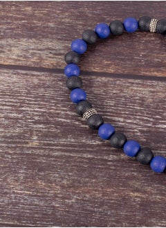 The Black Pearl Accessories Blue & Black Alabaster Stone Prayer Bead of 33 Beads  - Image 2