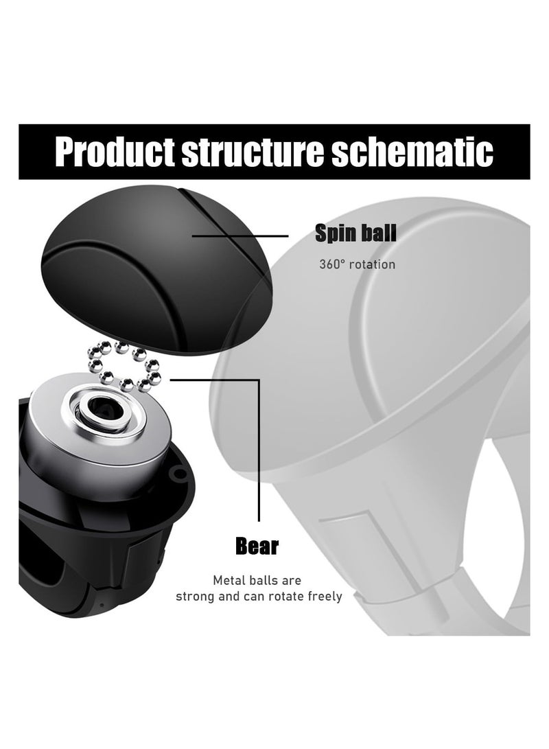 Loquat Car Steering Wheel Knob，360 Degrees Rotation Car Power Handle Steering Wheel Spinner for Car Tractor - Image 3