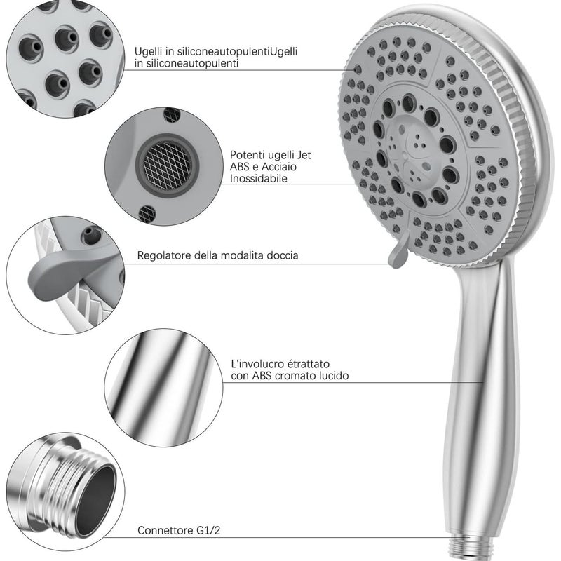 Large Racket Shower Head, Sanitary Household Shower Head, Bathroom - Image 3
