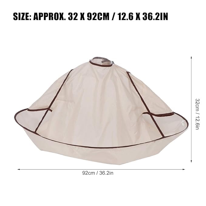 Lavnik Jumbo Haircut Cloak Salon Barber Stylist Barber Cloak Haircut Cape Umbrella Accessory Hair Cutting Catcher Haircut Smock Work Jackets for Men Man Suite Hair Dye Haircut Cape for Adults - Image 5