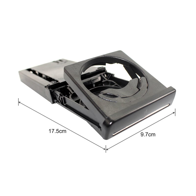 Black Front Dash Car Cup Holder Sliding Assembly Right Hand Drive 8E2862534L Replacement for Audi A4 B6 B7 2002-2008 - Image 2