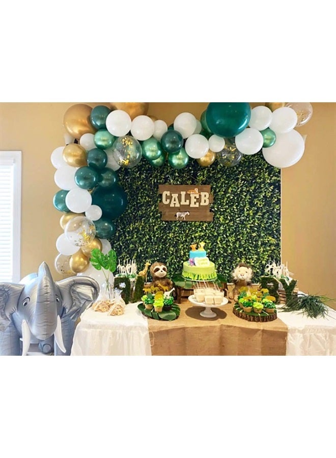 XLL 3D Green Leaves Photography Backdrops Spring Nature Outdoorsy Newborn Baby Shower Backdrop Wall Art Wedding Birthday Party Decoration Photo Background Studio Props Cake Table Booth 7x5ft - Image 3