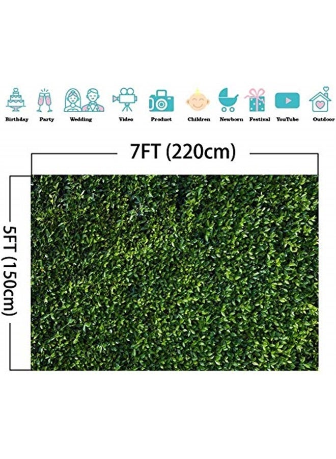 XLL 3D Green Leaves Photography Backdrops Spring Nature Outdoorsy Newborn Baby Shower Backdrop Wall Art Wedding Birthday Party Decoration Photo Background Studio Props Cake Table Booth 7x5ft - Image 5