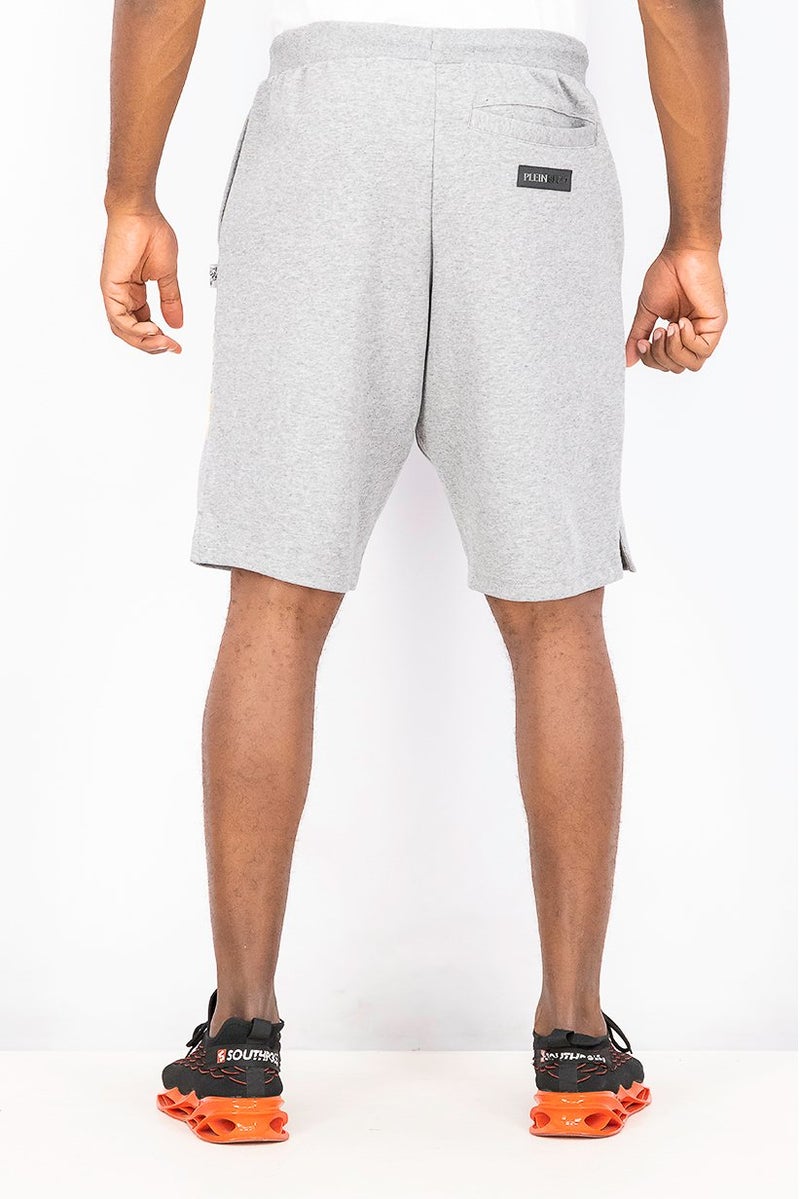 DIESEL Men Sportswear Fit Training Short, Grey Heather  - Image 3