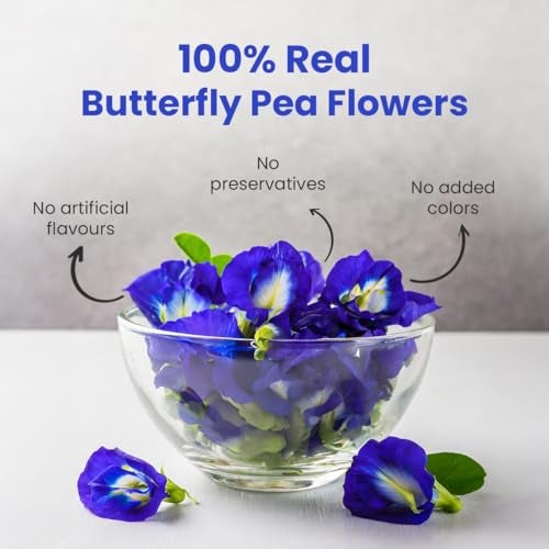 BLUE TEA - Butterfly Pea Flower Tea - 2.11 Oz (150+ Cups) | Antioxidant Rich | Chemical Free - Herbal Tea - Caffeine free - Non Bitter - No Preservatives - Non-GMO | Zipper Pack - Image 2