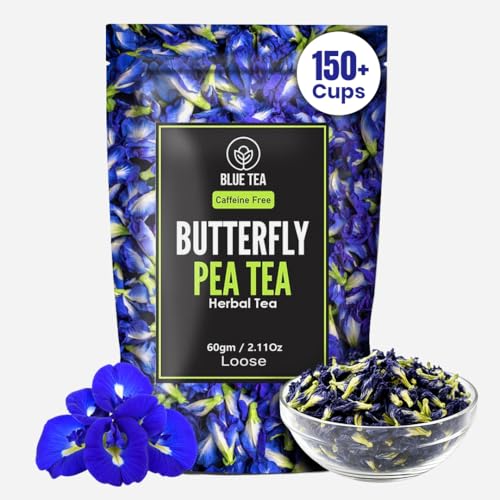 BLUE TEA - Butterfly Pea Flower Tea - 2.11 Oz (150+ Cups) | Antioxidant Rich | Chemical Free - Herbal Tea - Caffeine free - Non Bitter - No Preservatives - Non-GMO | Zipper Pack - Image 1