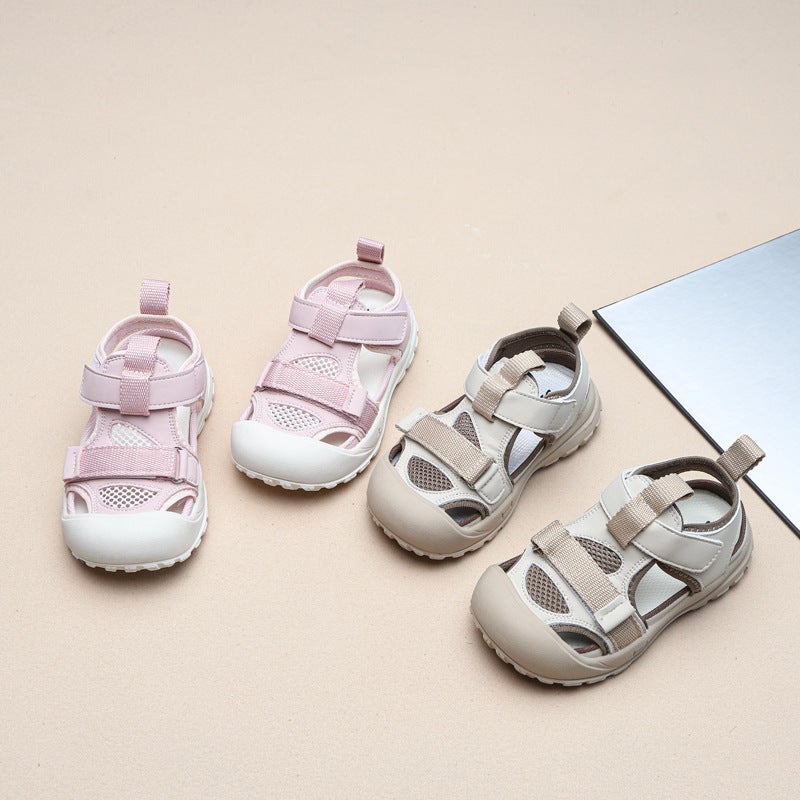 Children'S Sandals 2025 Boys' Closed-Toe Sports Sandals Girls' Fashion Versatile Casual Non-Slip Sandals - Image 2