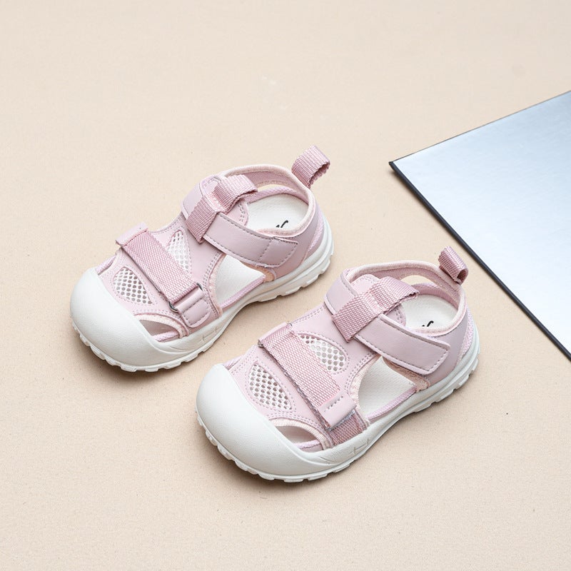 Children'S Sandals 2025 Boys' Closed-Toe Sports Sandals Girls' Fashion Versatile Casual Non-Slip Sandals - Image 5