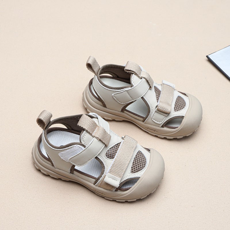 Children'S Sandals 2025 Boys' Closed-Toe Sports Sandals Girls' Fashion Versatile Casual Non-Slip Sandals - Image 4
