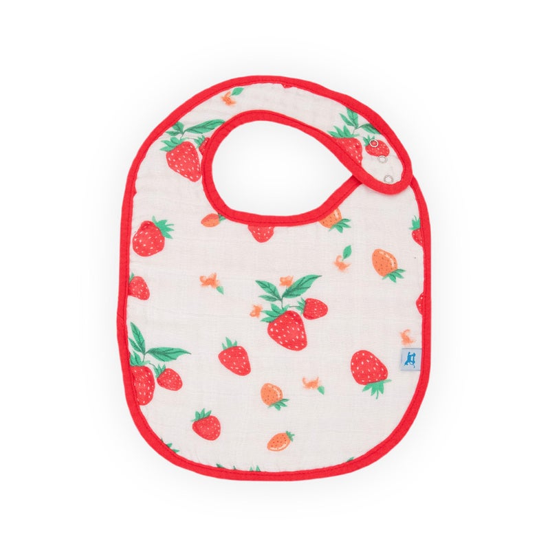 Little Unicorn Premium Classic Bib 3 pack | Adjustable as baby grows | Soft fabric on skin | Great for first time eaters (Berry Lemonade) - Image 4