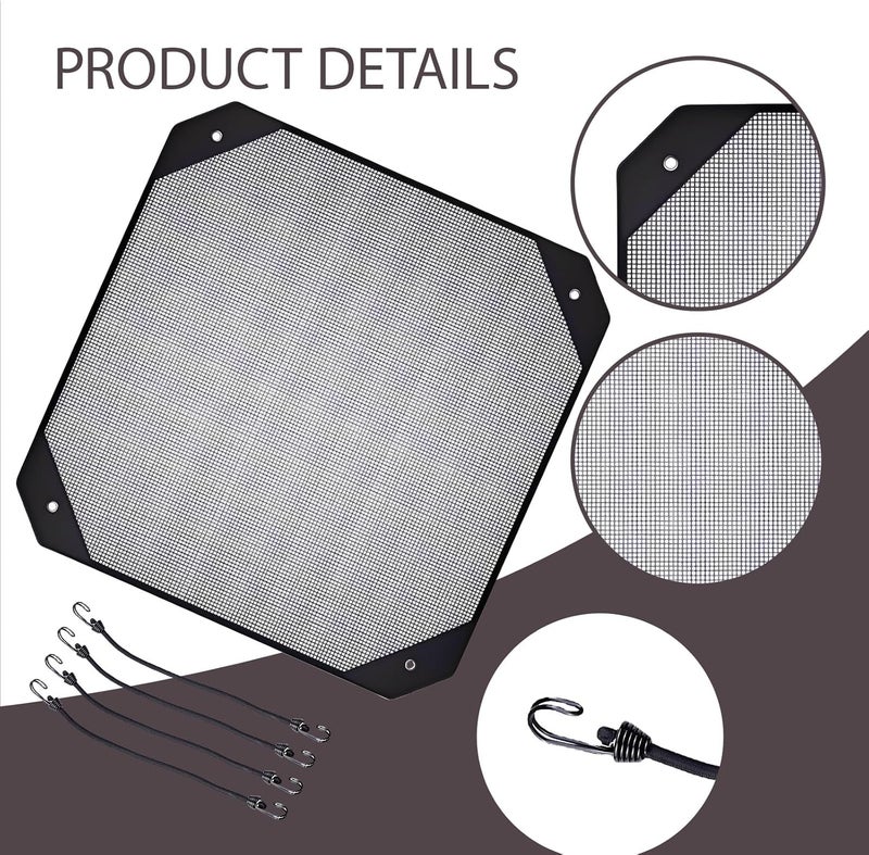 Heran Air Conditioner Covers For Outside Units, 36x36 Inches Mesh Ac Unit Protector Black Weather Resistant for Seasonal Protection Use Against Dust Leaves and Snow - Image 5