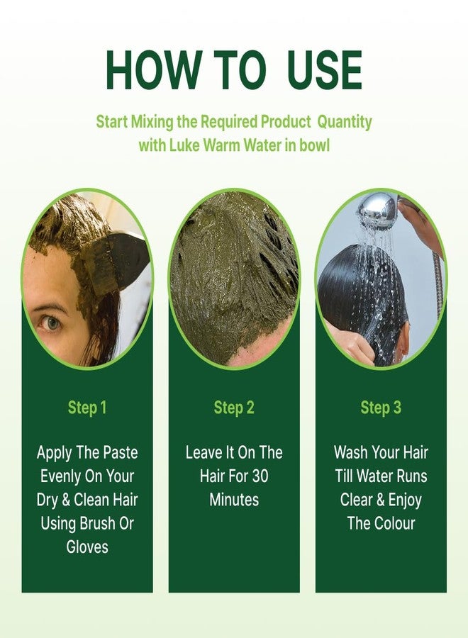 Radico Natural Herbal Permanent Shade Black Hair Colour - No Ammonia Formula - Long-Lasting Natural Looking Color - 100% Grey Coverage, Easy to Use, Mix & Apply (Pack of 6) - Image 2