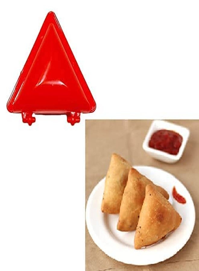 GONIPIMI Plastic Gujiya Samosa Kachori Making Mould Set with Ladoo Mould Spoon Combo Pack Kitchen Tool Pie Maker Multicolor (4 PCS) - Image 5