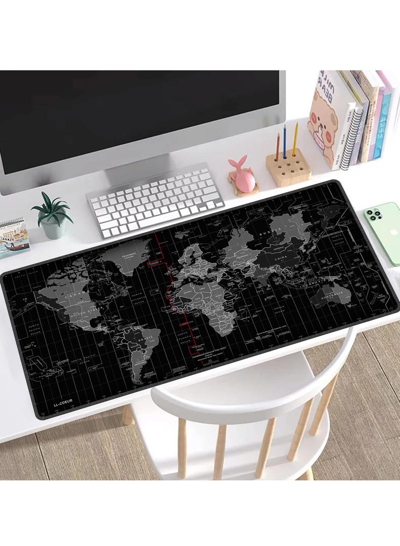 Large World Map Mouse Pad 900*400*3mm Laptop Gaming Play Mat Office Desk Mat - Image 3