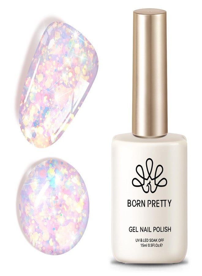Born Pretty Glitter Gel Polish,Pink Blue Purple AB Color Glitter Sequins - Image 1