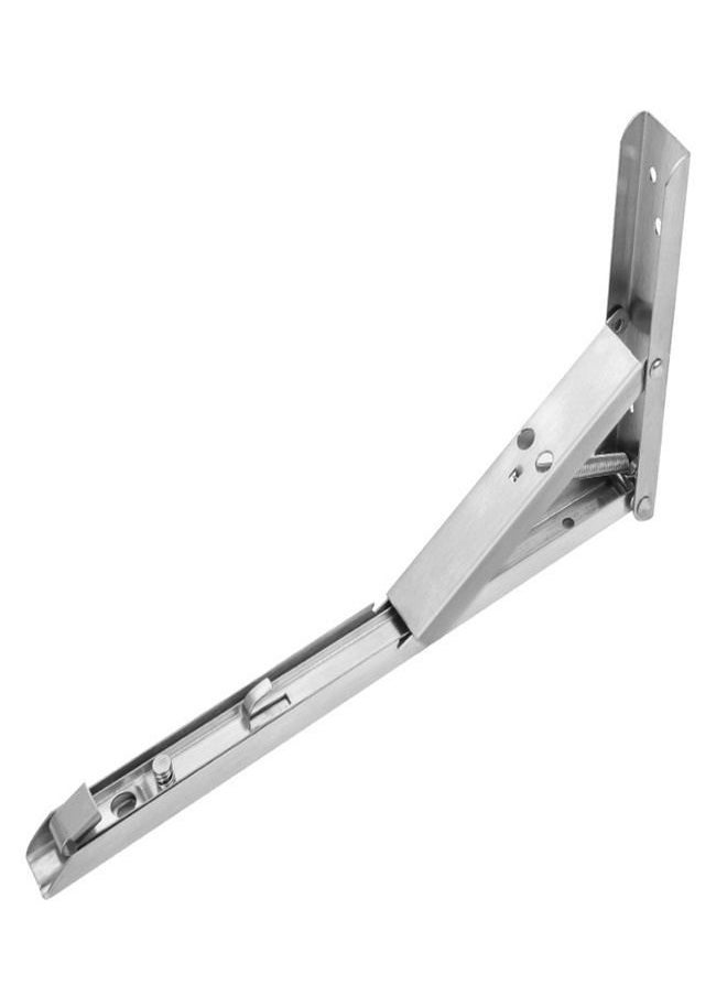 Generic Triangular Bracket Stainless Steel Spring Folding Bracket Home Storage Folding F Type Shelf Bracket  - Image 1