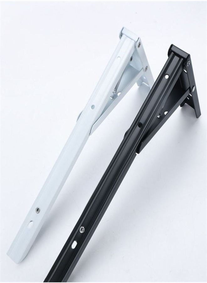 Generic Triangular Bracket Stainless Steel Spring Folding Bracket Home Storage Folding F Type Shelf Bracket  - Image 2