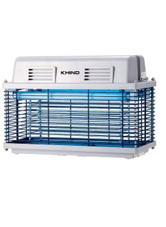 KHIND KHIND Mosquito Fly & Insect 2x10W 80sq, Plays Excellent Role as Bug Zapper, Fly Zapper, Fly Killer, Fly Swatter, Wasp Killer, Plastic Body - IK210 Grey  - Image 2