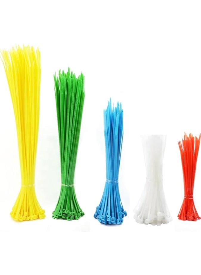 Cable Cord Tie - Set of 4 Colors Different Sizes 100 Pieces - Image 1