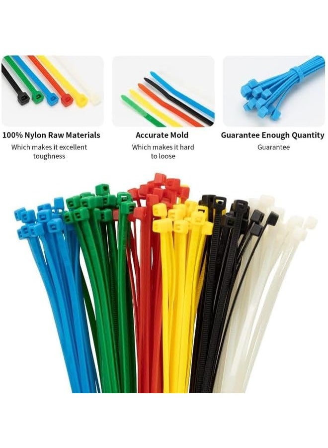 Cable Cord Tie - Set of 4 Colors Different Sizes 100 Pieces - Image 4