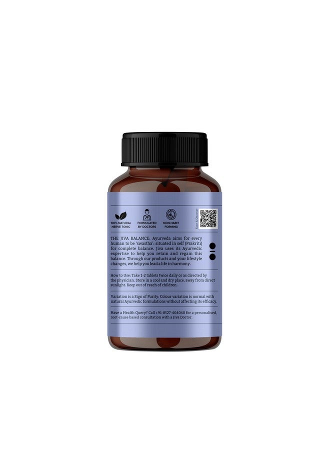Jiva Stress-Free Tablets | 100% Ayurvedic Non-Habit Forming Formulation | Relieves Anxiety And Stress | Promotes Sound Sleep- 120 Tablets (Pack Of 1) - Image 3