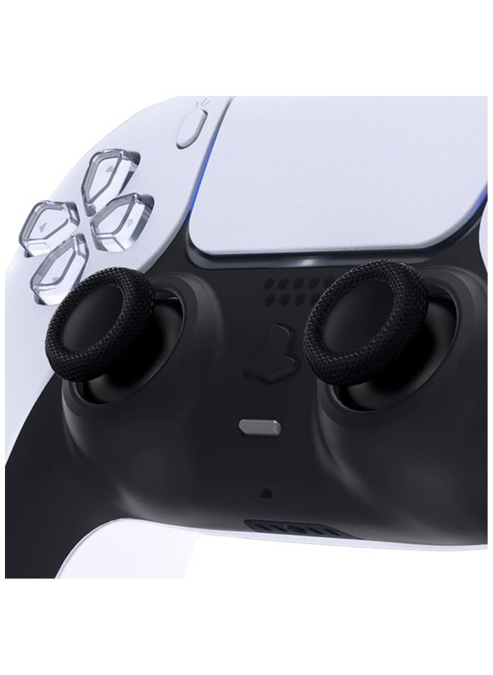 Generic - Customizable Analog Thumb Joystick for PlayStation 5 and PlayStation 4 Controllers and Consoles, Black 4pcs - Image 1
