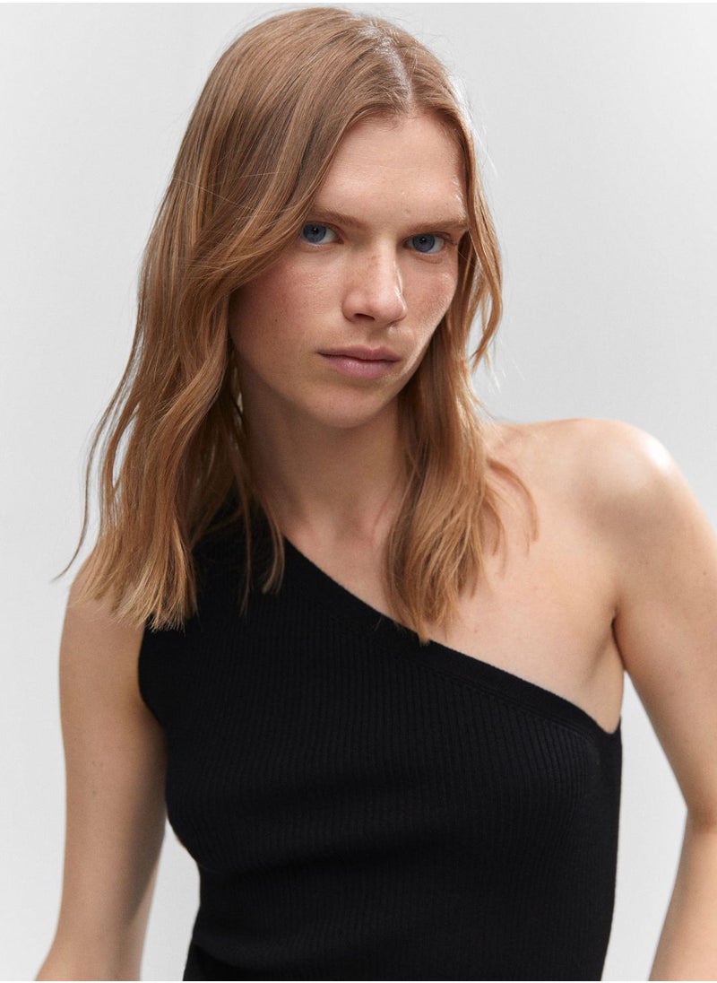 MANGO - One Shoulder Top - Image 1