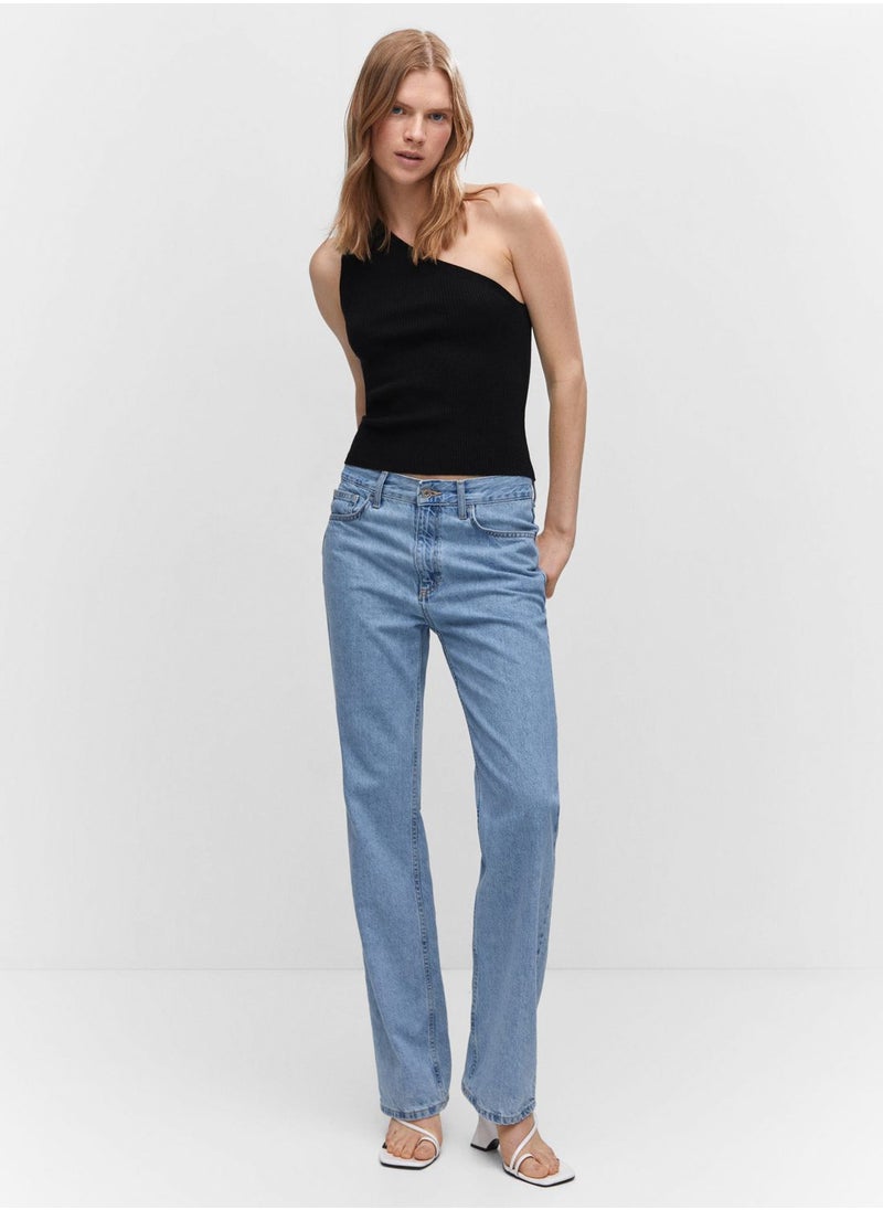 MANGO - One Shoulder Top - Image 1