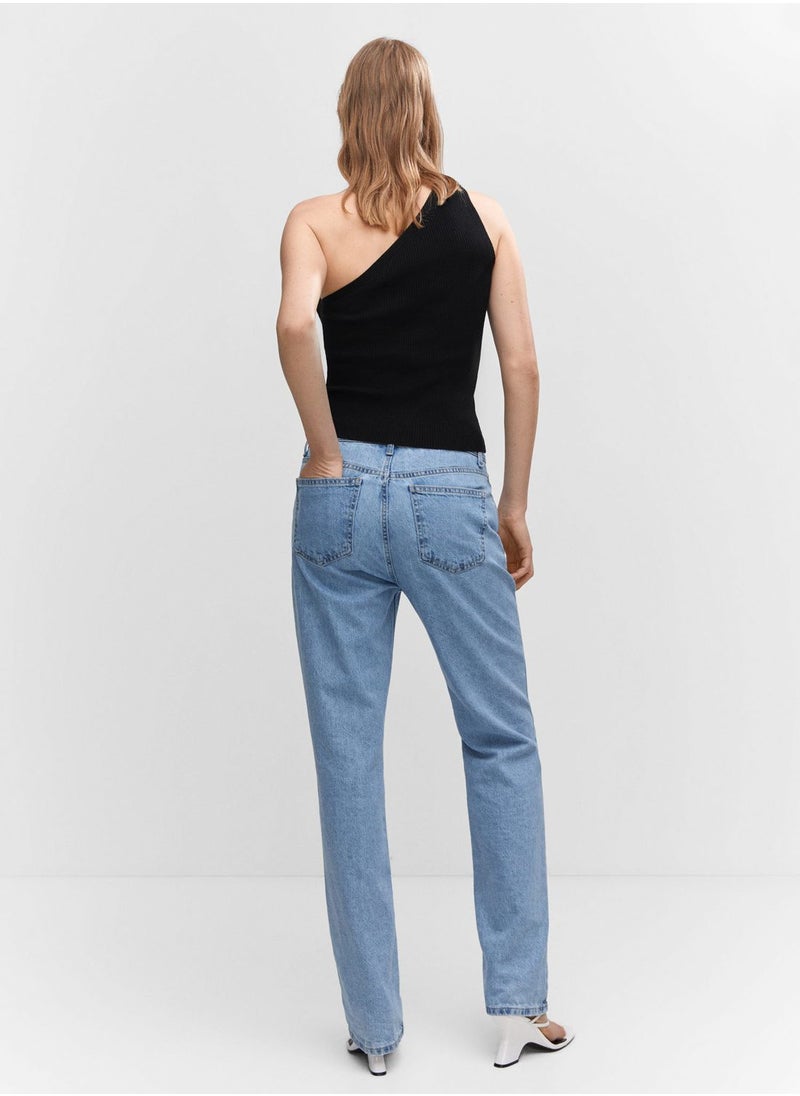 MANGO - One Shoulder Top - Image 1