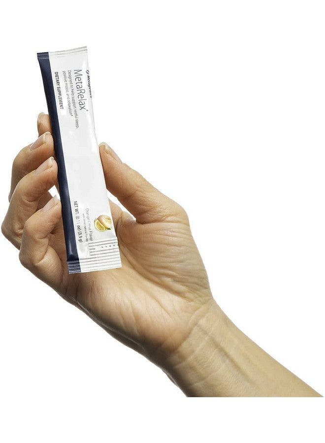 Metagenics MetaRelax Magnesium Powder Blend to Help Promote Restful Sleep, Positive Mood, and Relaxation - Orange Citrus Flavor, 30 Servings - Image 3