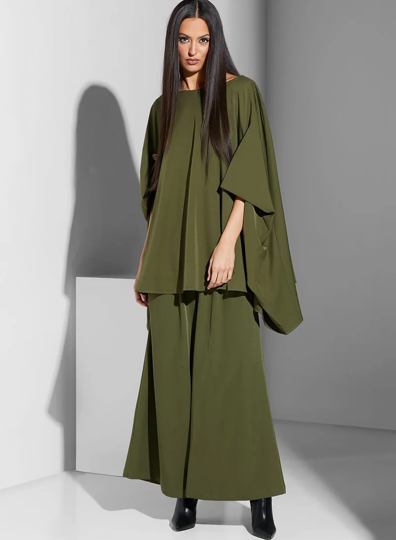 Namshi x Renee 11:11 Button Draped Cape
