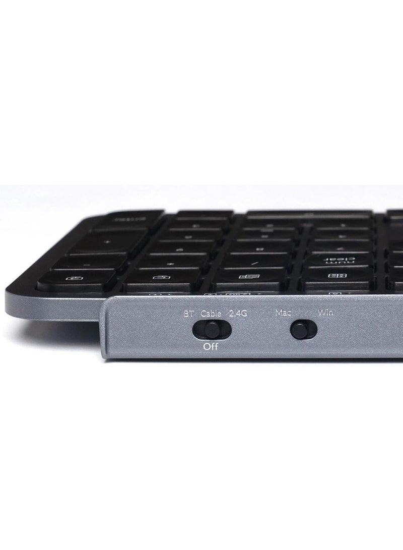 Keychron لوحة مفاتيح كيه كرون B1 برو اللاسلكية فائقة النحافة - مفاتيح منخفضة الملف الشخصي هادئة، اتصال ثلاثي الوضع، أغطية مفاتيح مريحة، متوافقة مع ماك/ويندوز - Image 4