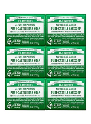 Dr. Bronner?S - Pure-Castile Bar Soap (Almond, 5 Oz, 6-Pack) - Made With Organic Oils, For Face, Body & Hair, Gentle & Moisturizing, Biodegradable, Vegan, Cruelty-Free, Non-Gmo - pzsku/Z2C5C44482520988711EEZ/45/_/1647280993/269dd1f4-f2f5-44fa-9c48-a84daed32ef3