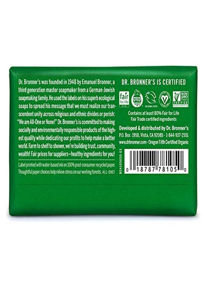 Dr. Bronner?S - Pure-Castile Bar Soap (Almond, 5 Oz, 6-Pack) - Made With Organic Oils, For Face, Body & Hair, Gentle & Moisturizing, Biodegradable, Vegan, Cruelty-Free, Non-Gmo