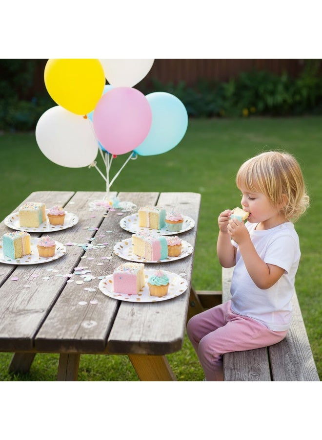 Disposable plates party supply dishes kids birthday party decoration tableware.7inch,10pcs - Image 2