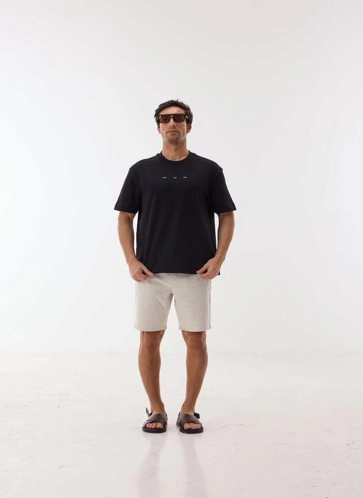 Ashita Fernandes Riyal Men’s White Cotton Shorts – Relaxed Fit | Knee Length | Lightweight | Waist Button Closure