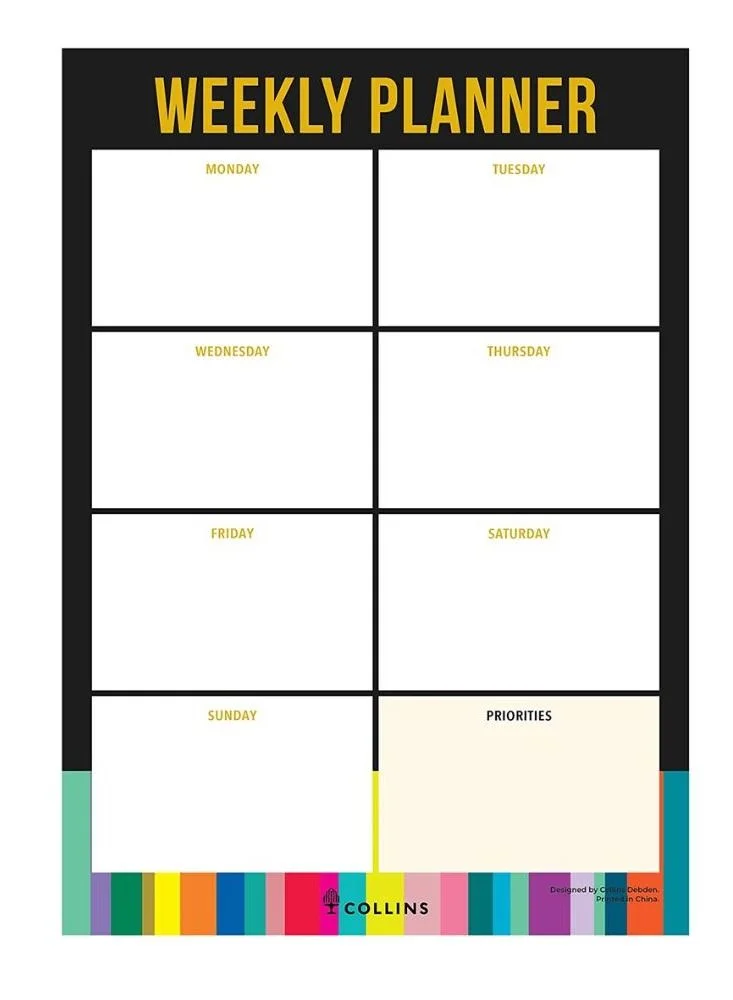 Collins Collins Edge A4 Weekly Pad