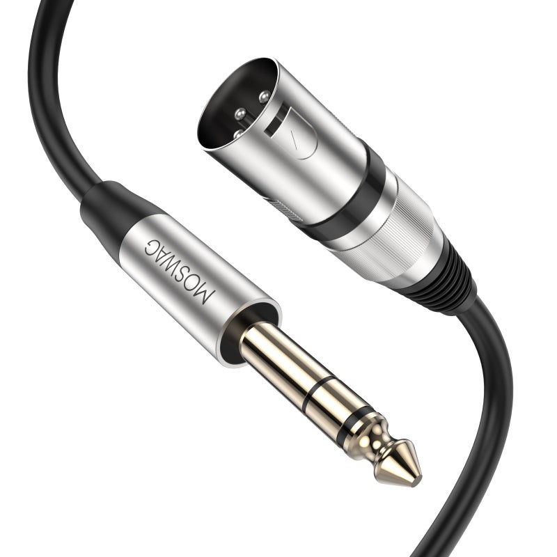 MOSWAG TRS to XLR Cable 14 Speaker Cable 14 TRS Cord 635mm to XLR Male Cable 66FT2M for Camera Stereo System Microphone Soundbox Audio Sound Consoles Power Amplifier - Image 2