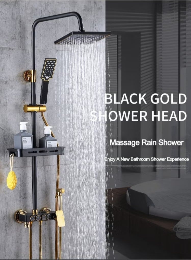 والالا طقم نظام دش، طقم دش مثبت على الحائط بأربع وظائف، مع رأس دش، دش يدوي بثلاثة مستويات، خلاطات حمام، ورشاشات بيديه - Image 2