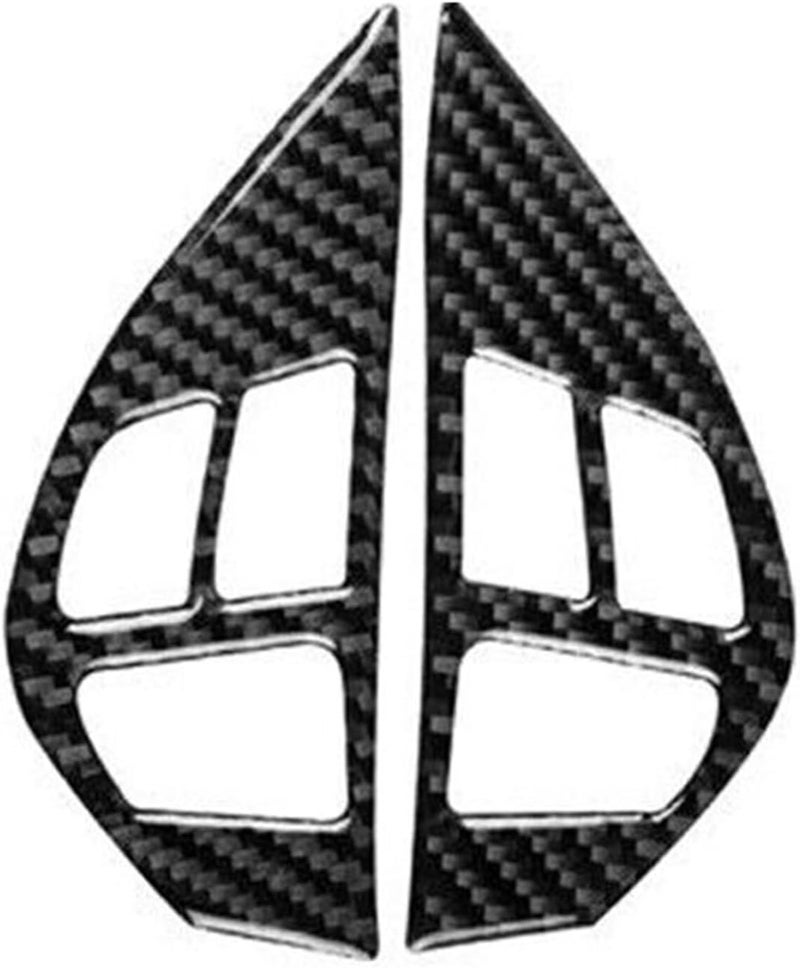 Wivplex Carbon Fiber Steering Wheel Button Cover for Mitsubishi Lancer Evo - Image 1