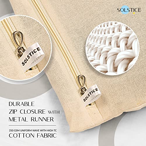 SOLSTICE Cotton Saree Bags, Covers for Storage Set with Zip Closure for Clothes Bags and Wardrobe Organizer with Transparent mesh window (16 x 14 Inches) (Pack 0f 12) - Image 3